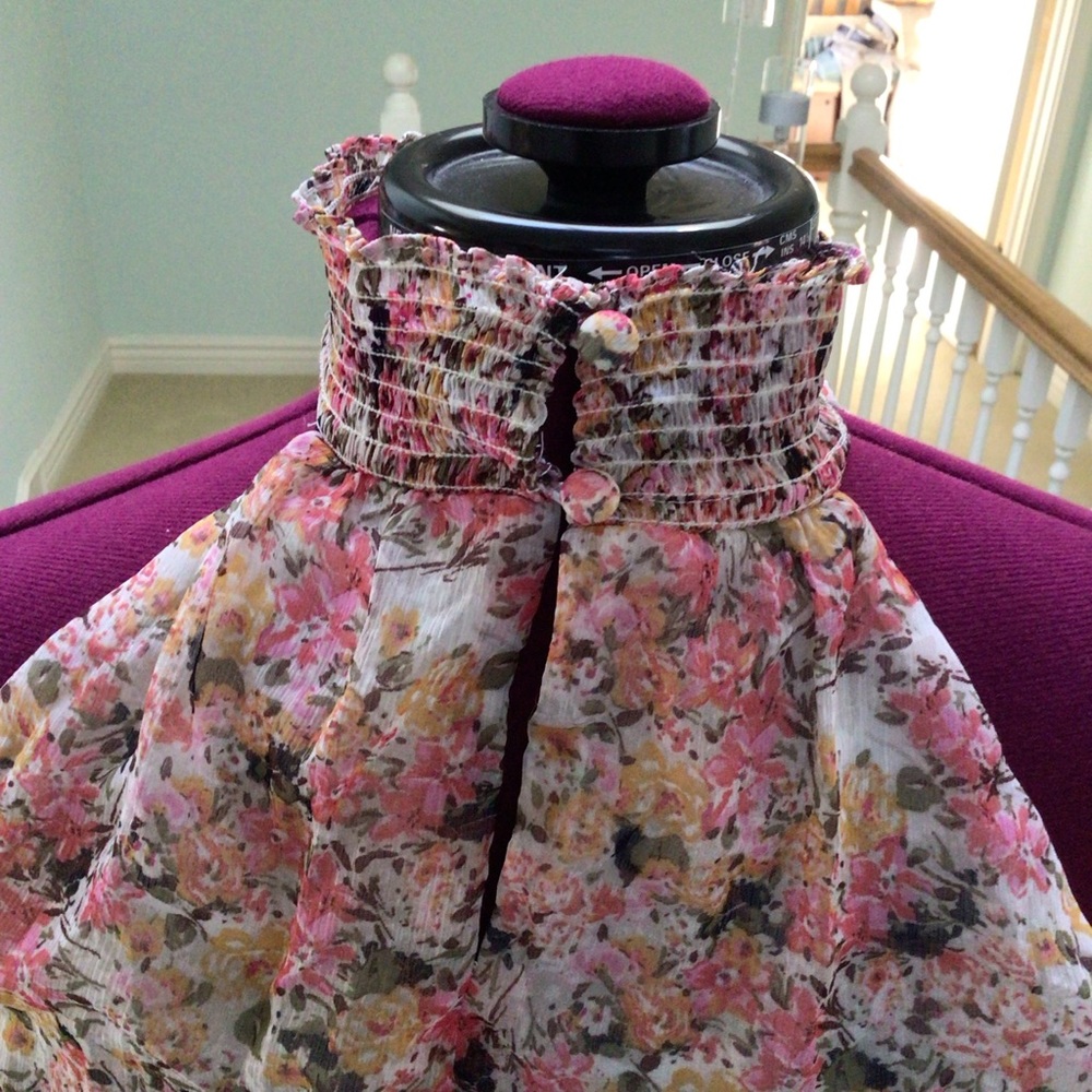 NWT 1. State Cold Shoulder lined Floral Top Women’s Medium - Picture 6 of 11